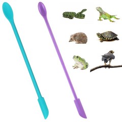 Xelsluthe 2Pcs Reptile Spoon, Crested Gecko Food Mixing 1 Count (Pack of 2)