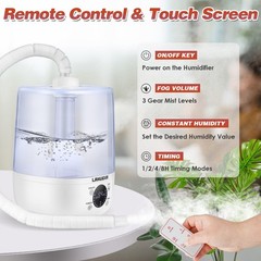 Reptile Humidifier with Humidity Control, Reptile Fogger with 4L Large Tank &…