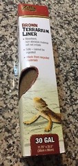 New Zilla Reptile Terrarium Bedding Substrate Liner Brown 30-Gallon