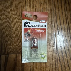 Zilla Mini Halogen Lamp Reptile Bulb 25watt Night Red