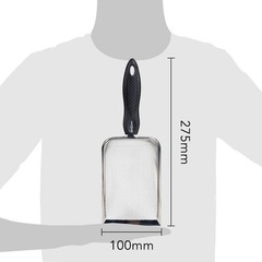 Effortless Cleaning with Stainless Steel Reptile Substrate Scoop – 11×3.9×2.3 in