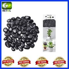 1 Pound Decorative River Rocks – Smooth Ornamental Pebbles for Plants & Vases