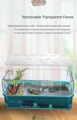 Amphibian Terrarium Tank Habitat for Pet Turtles Hermit Crabs Tortoise