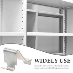 12Pcs Metal Shelf Supports Cabinet Clip Adjustable Clips Shelving Clamp Bracket