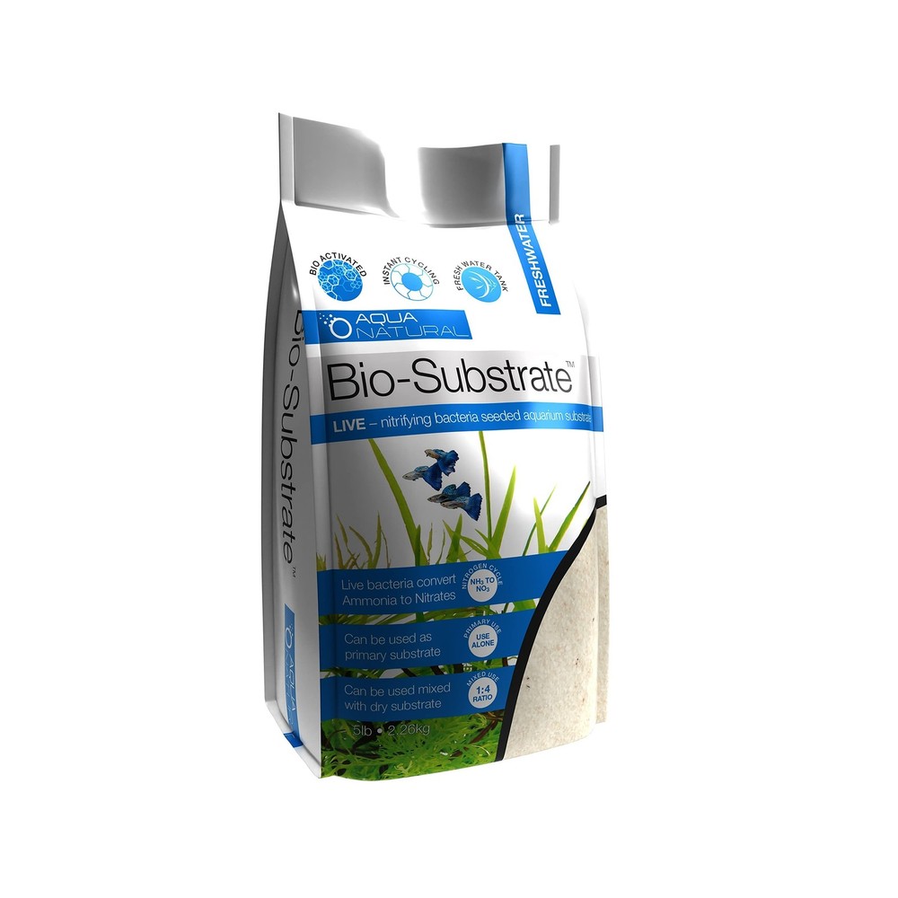Aqua Natural Sugar White Sand Bio-Substrate 5lb for Freshwater Aquariums,Sand…