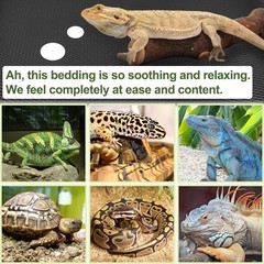 24 × 118″ Large Reptile Carpet,Bearded Dragon Tank Accessories,Reptile Mat, L…