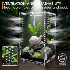 Jumping Spider Enclosure Acrylic Terrarium Insect Cage Bug Habitat 4.7in USA New