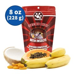 Pangea Fruit Mix with Insects Crested Gecko 8 Ounce (Pack of 1), KN99411