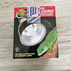 Zoo Med Mini Deep Dome Lamp Fixture 5.5-inch Black New In Box Sealed