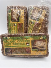 Halatool Coconut Chips Substrate for Reptiles – Natural – 3 Bricks