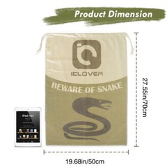 Snake Reptile Catching Bag Large Safe Heavy Duty Moving Hunting Drawstring Pouch