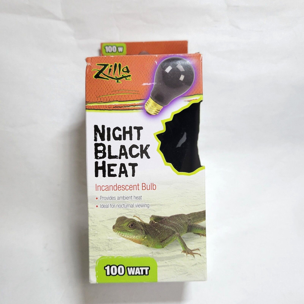 Zilla Night Black Incandescent Bulb 100W Reptile Terrarium Lamp Light