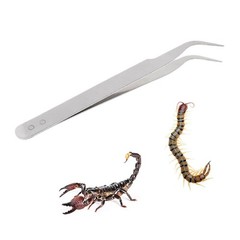 Reptile Feeding Tweezer Metal Feeder Pliers for Snake Lizard Insect Spider