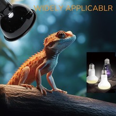 Reptile Light Fixture, 5.5 Inch Max 200W Deep Dome Heat Lamp with Optical Ref…
