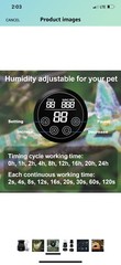 5L Reptile Mister Fogger Terrariums Humidifier,Automatic,Silent Digital Timing