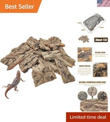 Natural 1 LB Cork Wood Bedding for Reptiles – Multi-Purpose Substrate Supplies