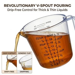 Measuring Cup Set, 3PCS Plastic Liquid Measuring Cups,Includes 150Ml, 300Ml a…