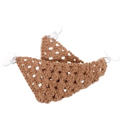Reptile Cage Hammock Brown Cotton Rope Pet Bed Hanging for Lizards and Snakes