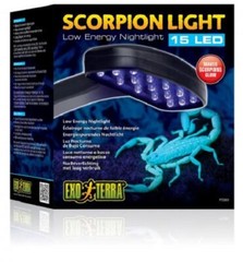 EXO TERRA SCORPION LOW ENERGY EFFICIENT NIGHT LIGHT 15 LED HAGEN # PT2365