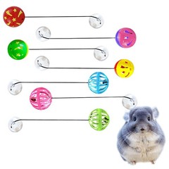 7Pcs Toy Bell Balls with Suction Cup Pet Supplies Reptiles Lizards Toy Balls for