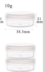 10 Gram Gecko Reptile Feeding Containers Plastic with Lids (Pink Or Blue)