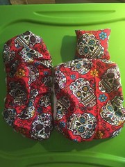 SPANISH SKULL PRINT LRG RESTING BED COVER ONLY /NO FRAME BED 4 BEARDED DRAGONS