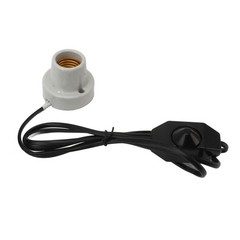 Reptile Ceramic Heat Lamp Fixture E27 Socket Holder For Lizard/ (US Plug