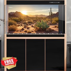 OHIOCATII Reptile Tank Background 48x24in Orange Brown