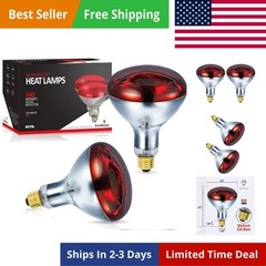 Infrared R40 Heat Lamp 250W – Durable Red Bulbs for Chickens & Beauty Treatments