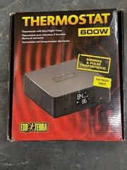 EXO TERRA THERMOSTAT 600 WATT THERMOSTAT WITH DAY/NIGHT TIMER –