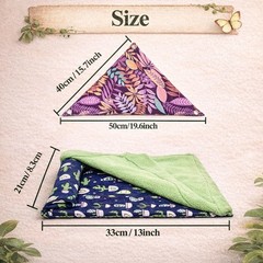 Bearded Dragon Tank Accessories, Reptile Bedding Hammock Soft Fabric Warm Sle…