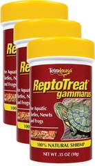 Delicious Gammarus Shrimp Treat for All Aquatic Pets 0.35 Ounce Pack of 3