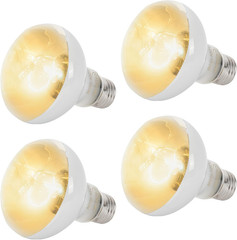 (4-Pack 100W Reptile Heat Lamp Bulbs – UVA Daylight Basking Light Bulbs for Rept