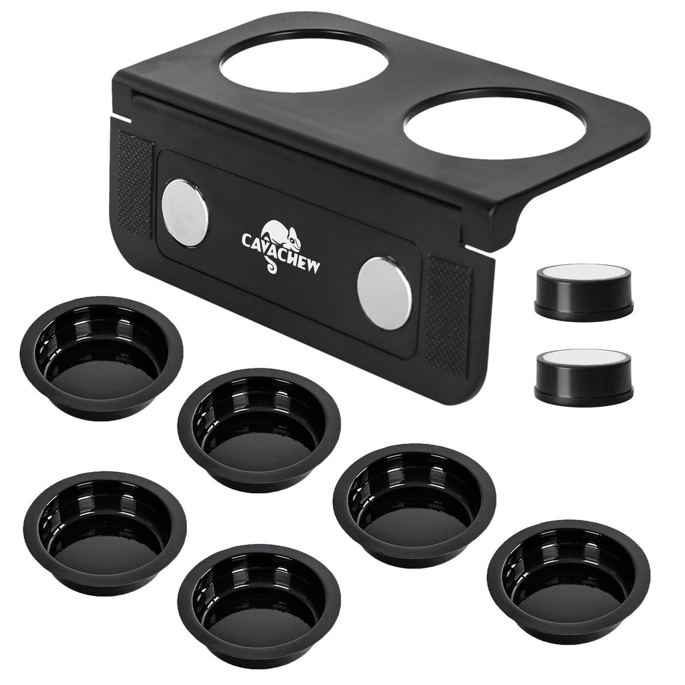 Magnetic Gecko Feeding Ledge, ABS Foldable Reptile Feeder Ledge with 6pcs Pla…