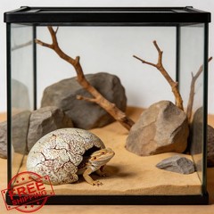 Dinosaur Egg Reptile Hide – Resin Cave for Leopard Gecko, Bearded Dragon and …