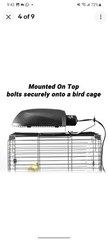 Oiibo Bird Cage Light Fixture Combo Kit, AvianSun Lamp Hood with 2.4% UVB UVA…