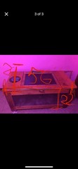 Wooden Reptile Terrarium with Glass Front and Ventilation