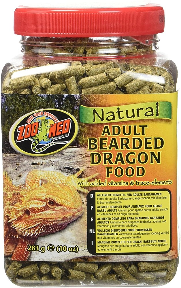Zoo Med Adult Bearded Dragon Food With Added Vitamins 10-Ounce – 12 Pack