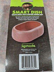 Komodo – Smart Dish – Plastic Mealworm Feeding Bowl for Reptiles – 5” – New