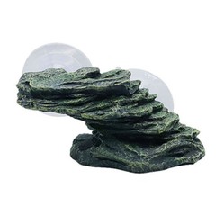 Turtle Basking Platform Tortoise Climbing Ramp Shale Suction Cup Aquarium Decor
