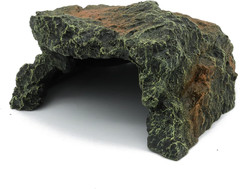 JIHAQUA Reptile Rock Hide Cave, Aquarium Habitat Decor Rock Tortoise Hideout for