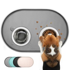 Dog Food Mat,1/2 Inch Raised Edges Cat Feeding Mat for Spill Containment,BPA-…