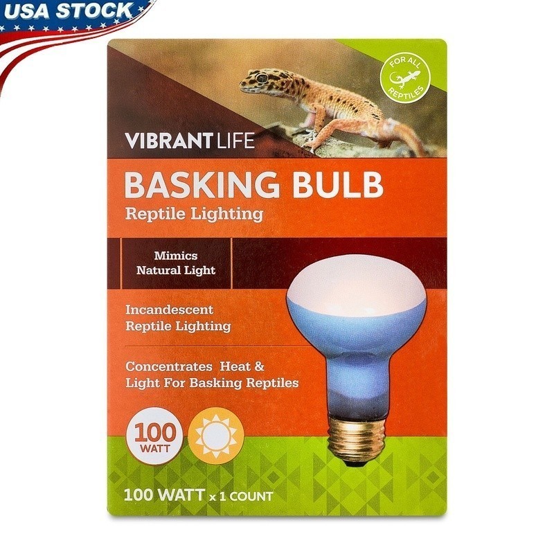 100W Basking Bulb Reptiles Infrared Heat Light Terrarium Lamp Indoor Use