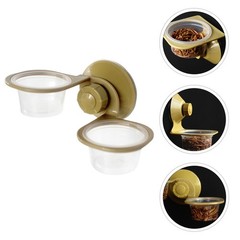 2 Pcs Wall-mounted Food Bowl Hanging Feeder Lizard Feeding Station