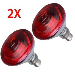2PCS INFRA RED HEAT BULB LAMP RUBY 250W Poultry Chick Brooder Lambs Livestock #