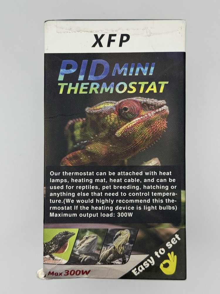 XFP PID Mini Thermostat Reptile Heat Lamp Controller 300W LED Digital