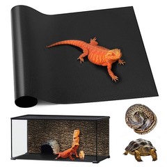 SISIPAI LIFE Reptile Mat 40 Gallon 1Pack 18×36, Bearded Dragon 18×36″ Black