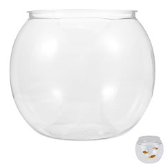 Mipcase Unbreakable Transparent Fish Tank Globe 5.90In 15x13cm, As Shown