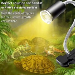 8pcs UVA+UVB 75W Reptile Heat Basking Light Bulb Lamp For Tortoise Lizard Turtle