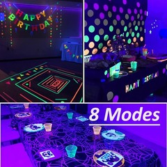 Solhice 60ft Black Light String Lights for Glow Party, 240 60ft,
